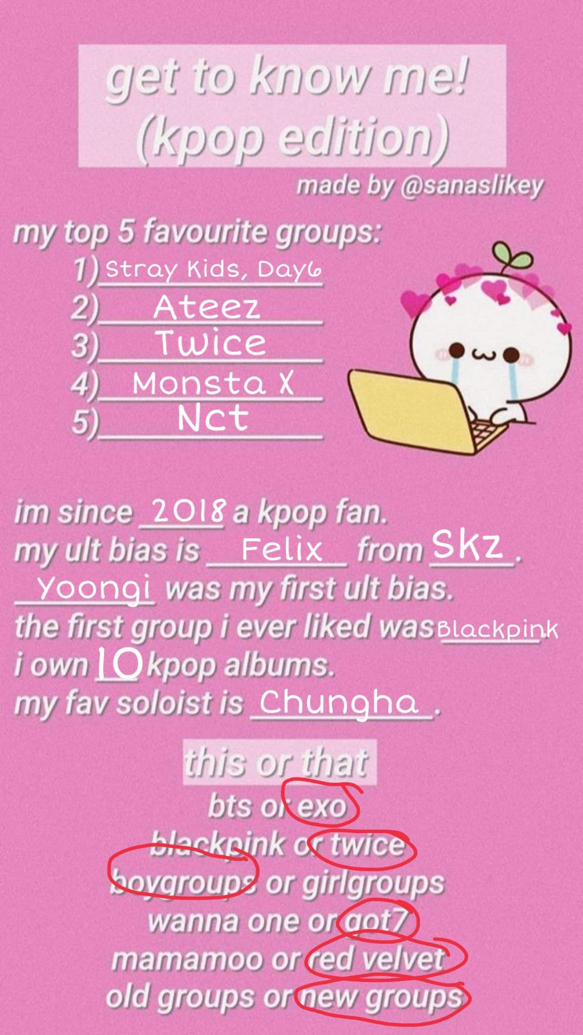 Get to know me, Kpop edition | K-Pop _ Amino