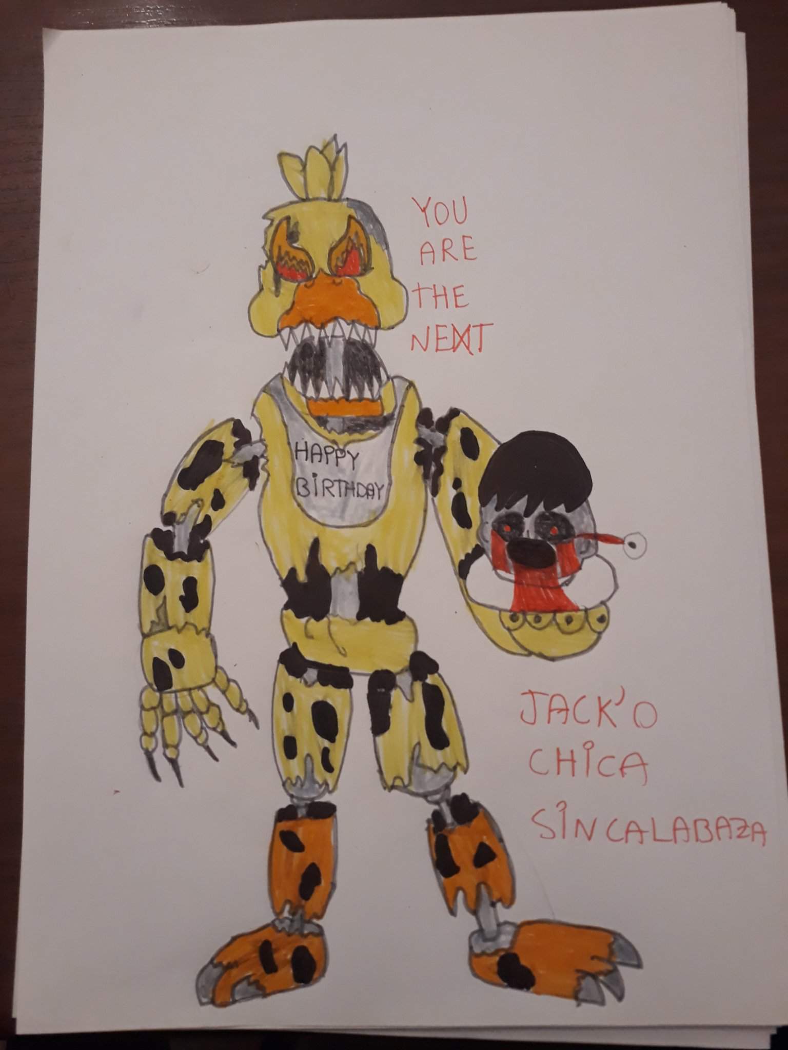 FAN ART DE JACK'O CHICA | FNaF Amino [ Español ] Amino