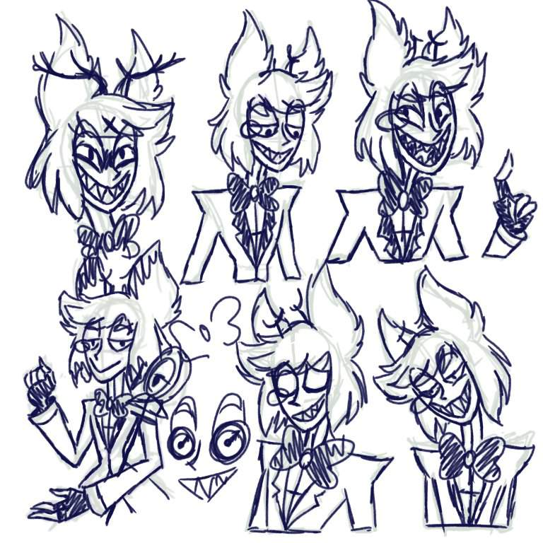 Alastor sketches | Hazbin Hotel (official) Amino