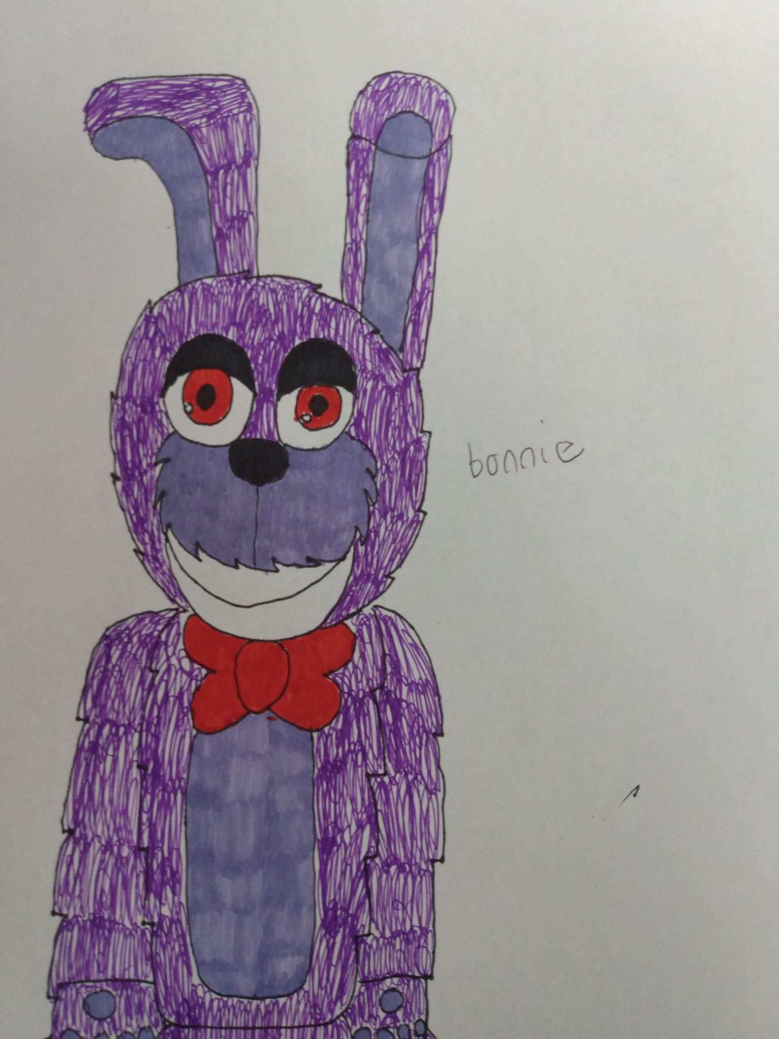 Bonnie the bunny drawing | Five Nights At Freddy's Amino