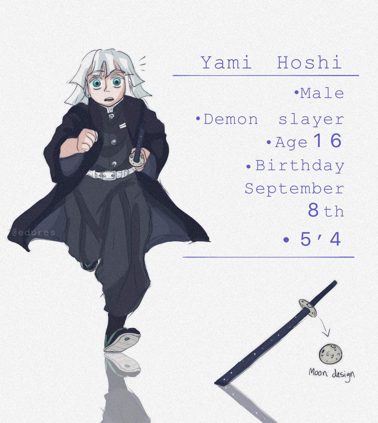 Yami Hoshi // KNY Oc reference | Demon Slayer: Kimetsu No Yaiba Amino