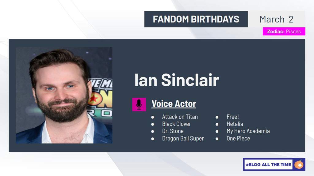 Happy Birthday Ian Sinclair 2020 Black Clover Amino