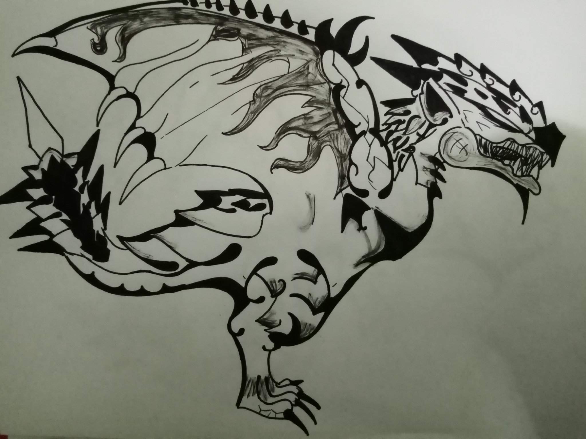 Dessin de Rathalos | Monster Hunter [FR-RP] Amino