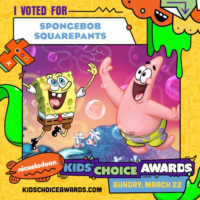 Vote for sponge bob for kids choice awards | SpongeBob SquarePants Amino