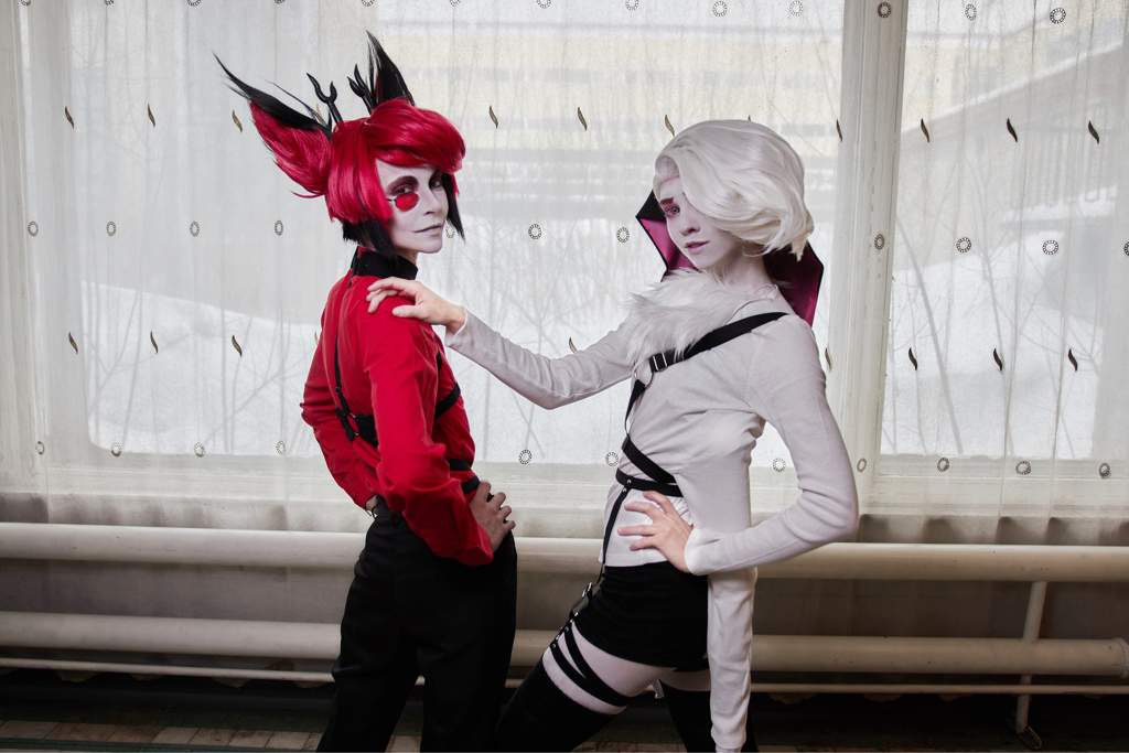 Hazbin Hotel Cosplay Alastor And Angel Dust Hazbin Hotel Official Amino