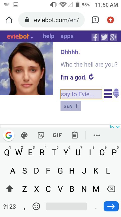 Cleverbot Evie Game