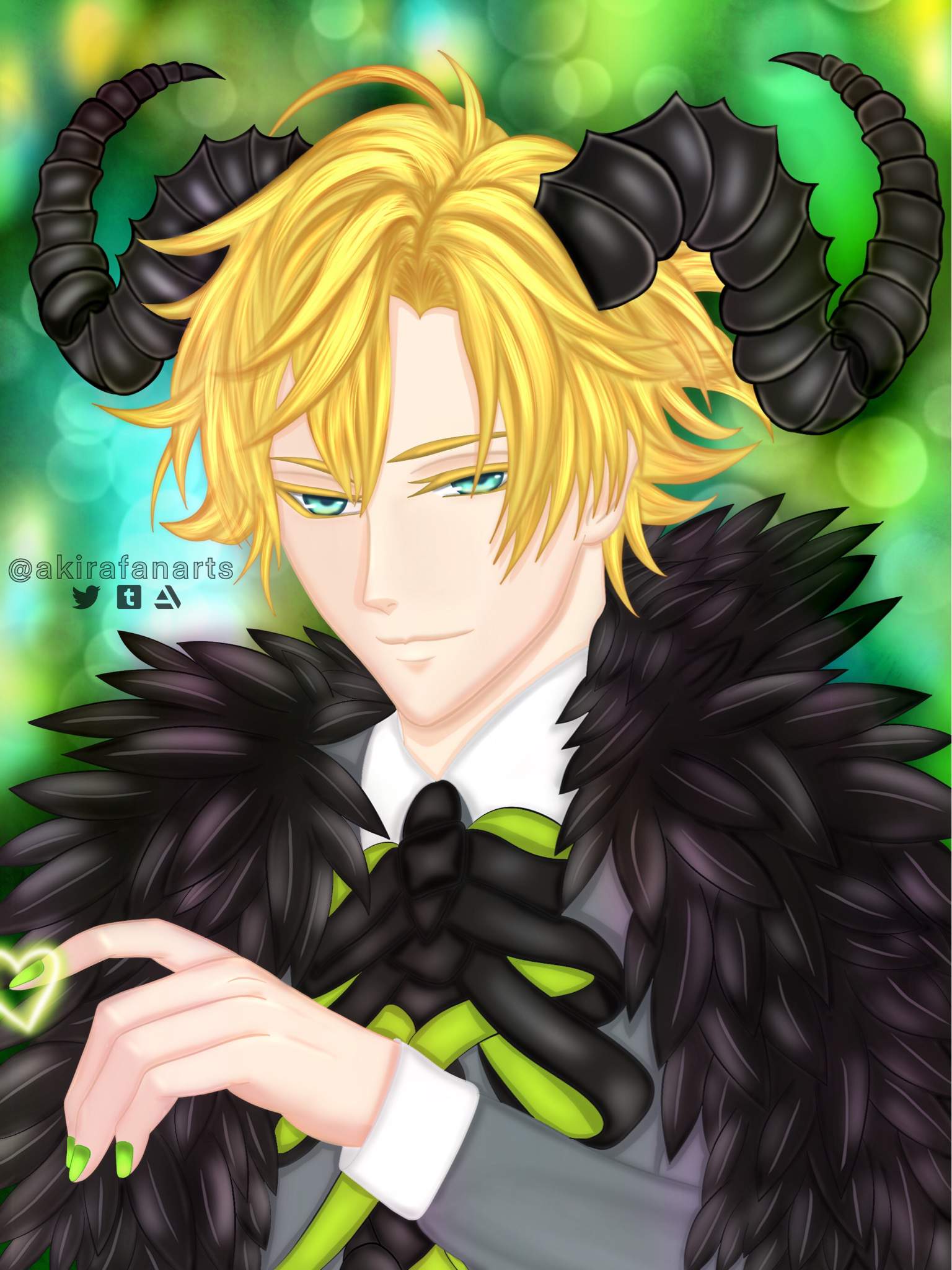 Satan - Obey Me! Fanart | Otome Amino