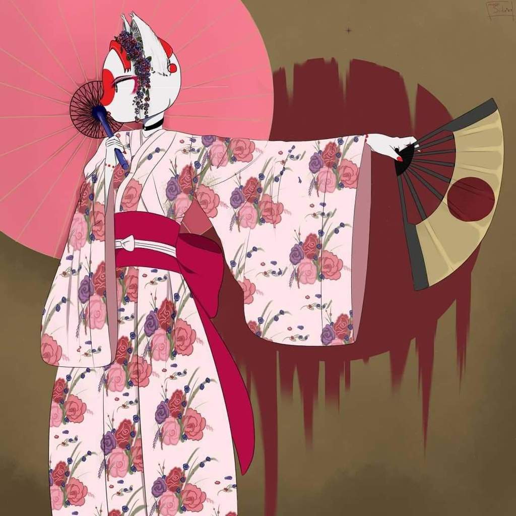 Кантрихуманс Япония в платье