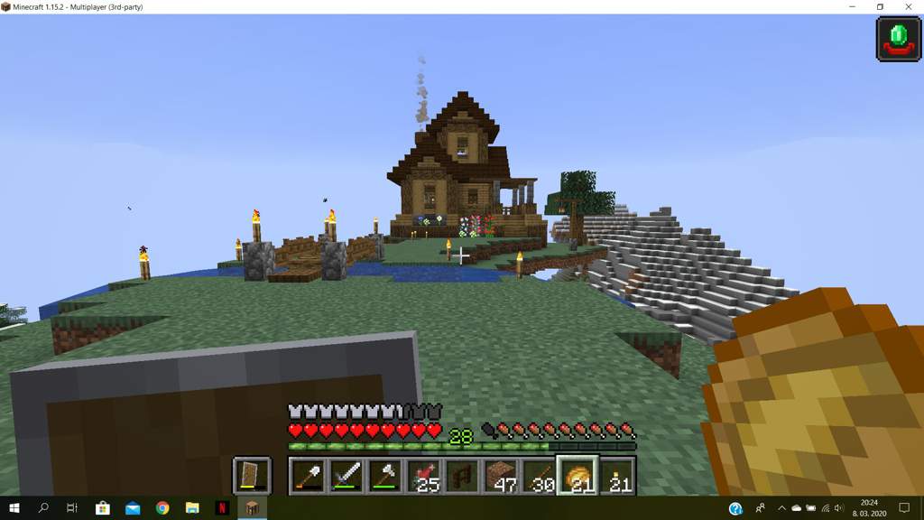 Floating Island House Minecraft Amino
