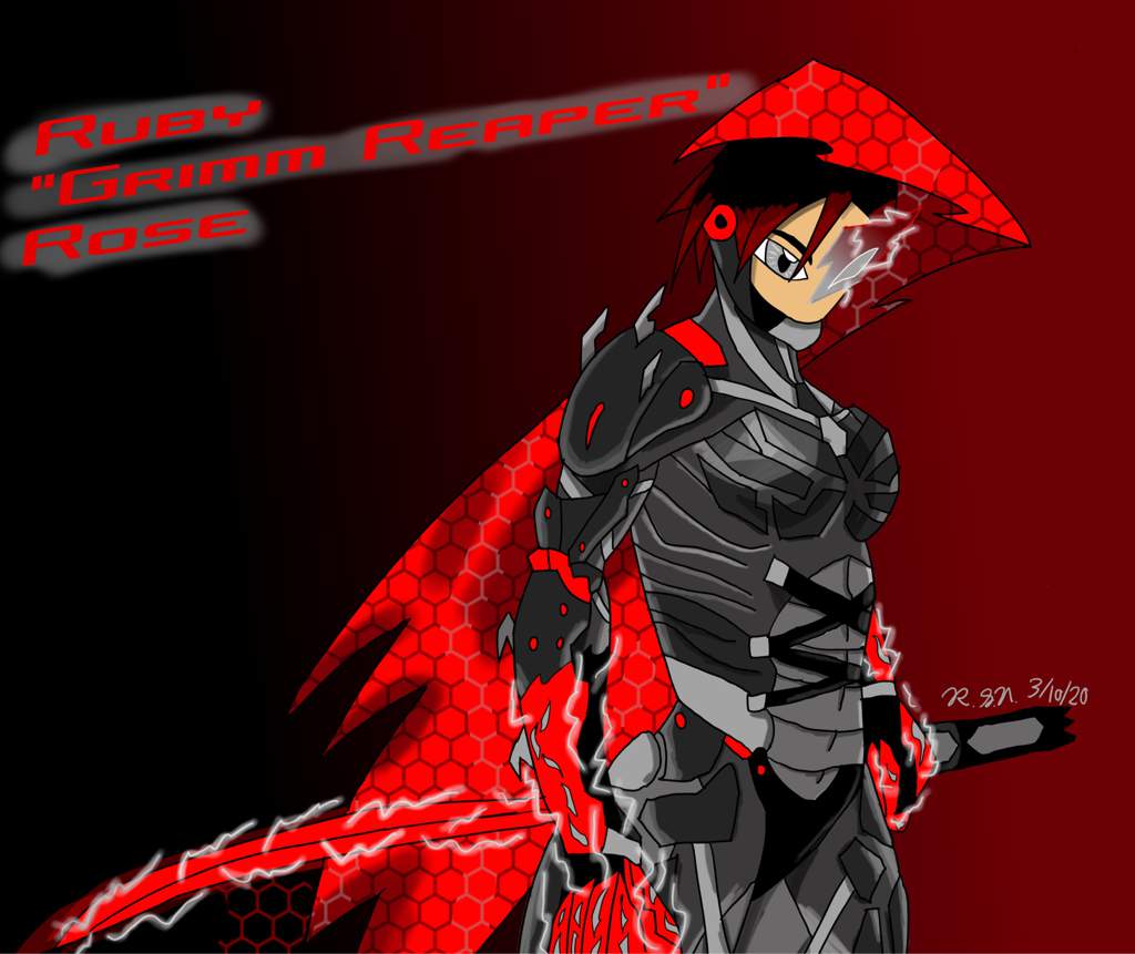 Ruby Grimm Reaper Rose Metal Gear Rising Au Rwby Amino