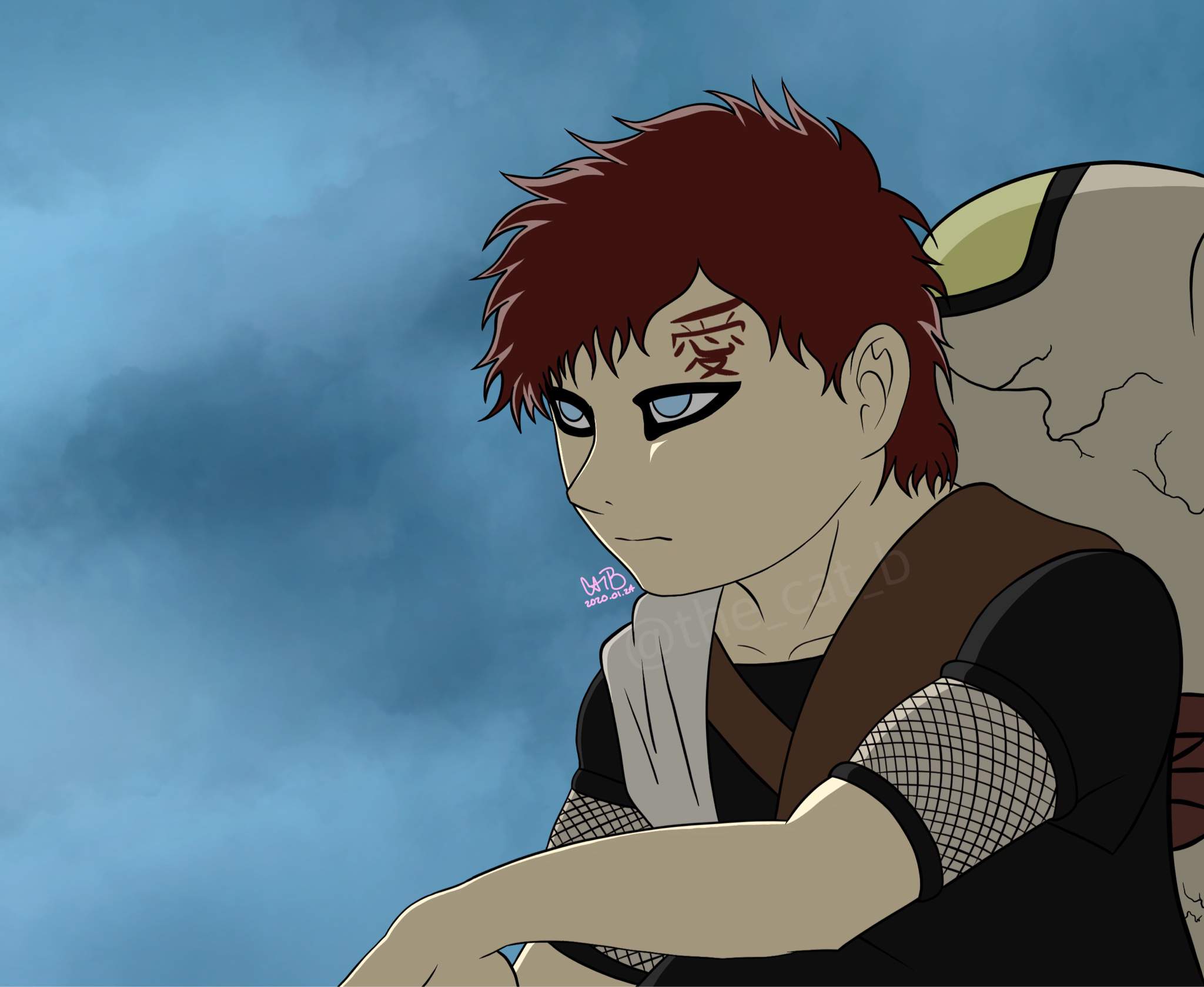 Another older Gaara digital illustration | Naruto Amino