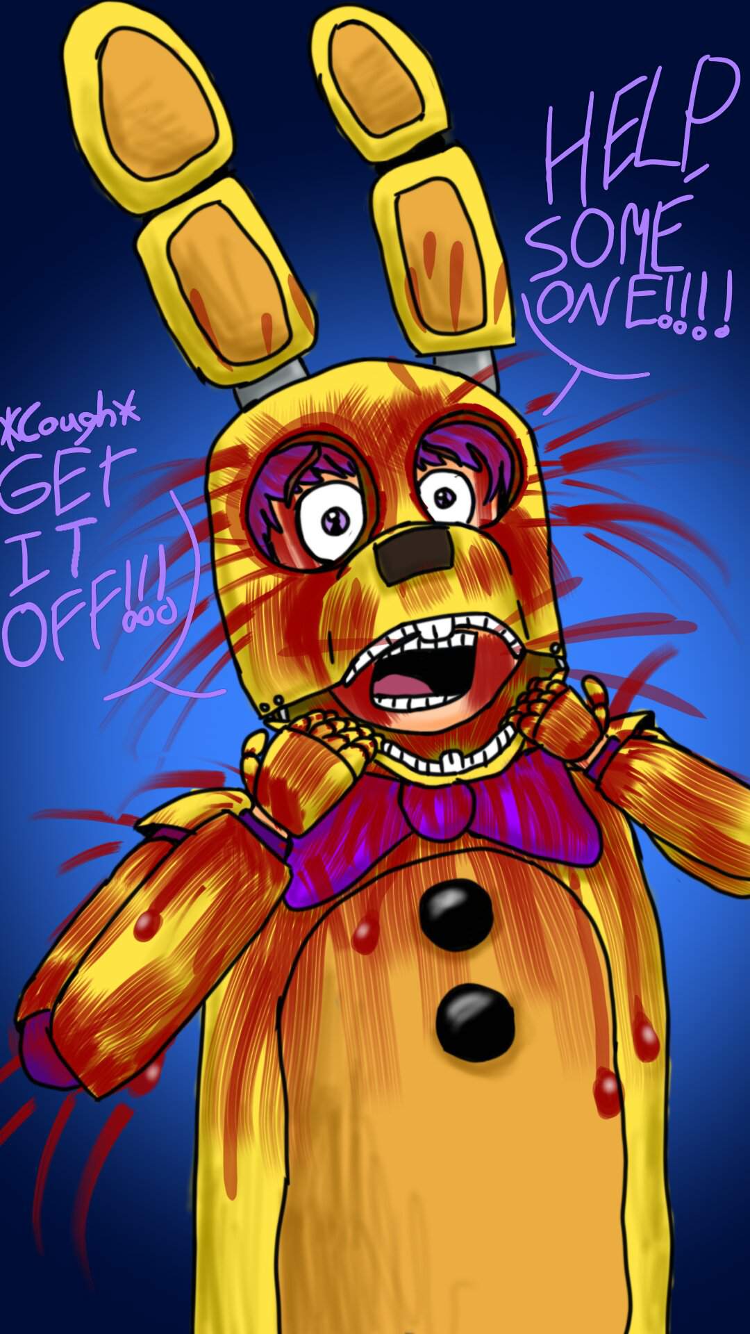 [Blood Warning]Springlock Failure(Redraw) | Five Nights At Freddy's Amino