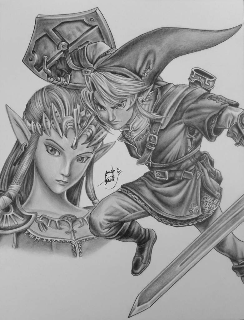 Link y Zelda | •Arte Amino• Amino