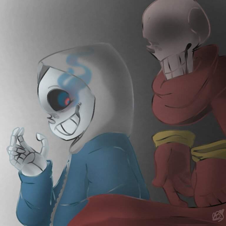 So I Decided To Draw Dusttale Sans And Papyrus- 