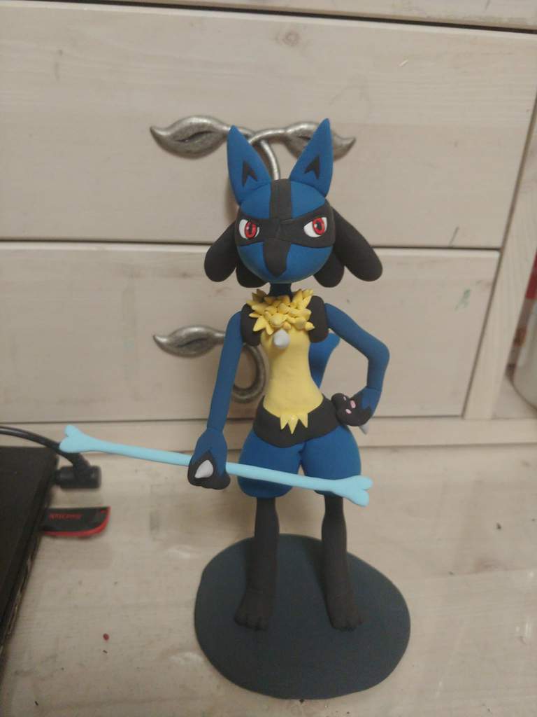 Lucario clay art! Pokémon Amino