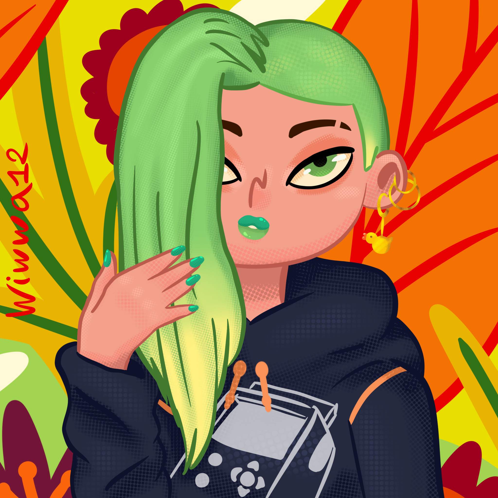 Toca Hair Salon 4 fanart! 💚 | Toca Life: Amino Amino