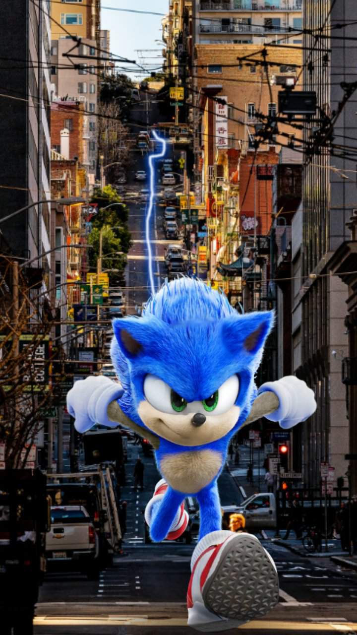 What if movie sonic looked like modern sonic? | Sonic the Hedgehog! Amino