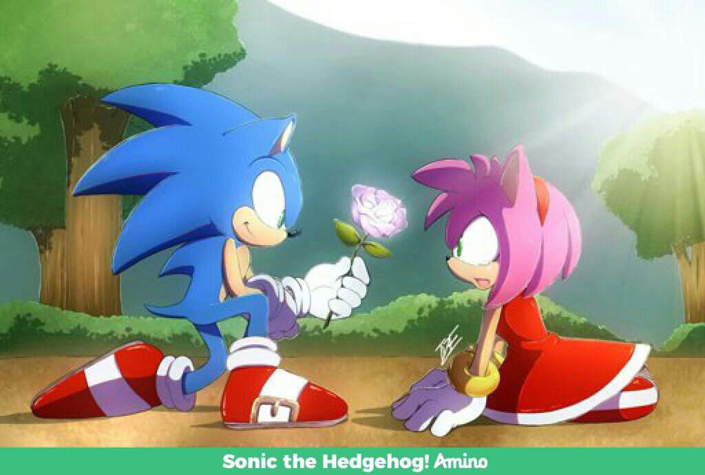 Sonic Hugs Amy Crying