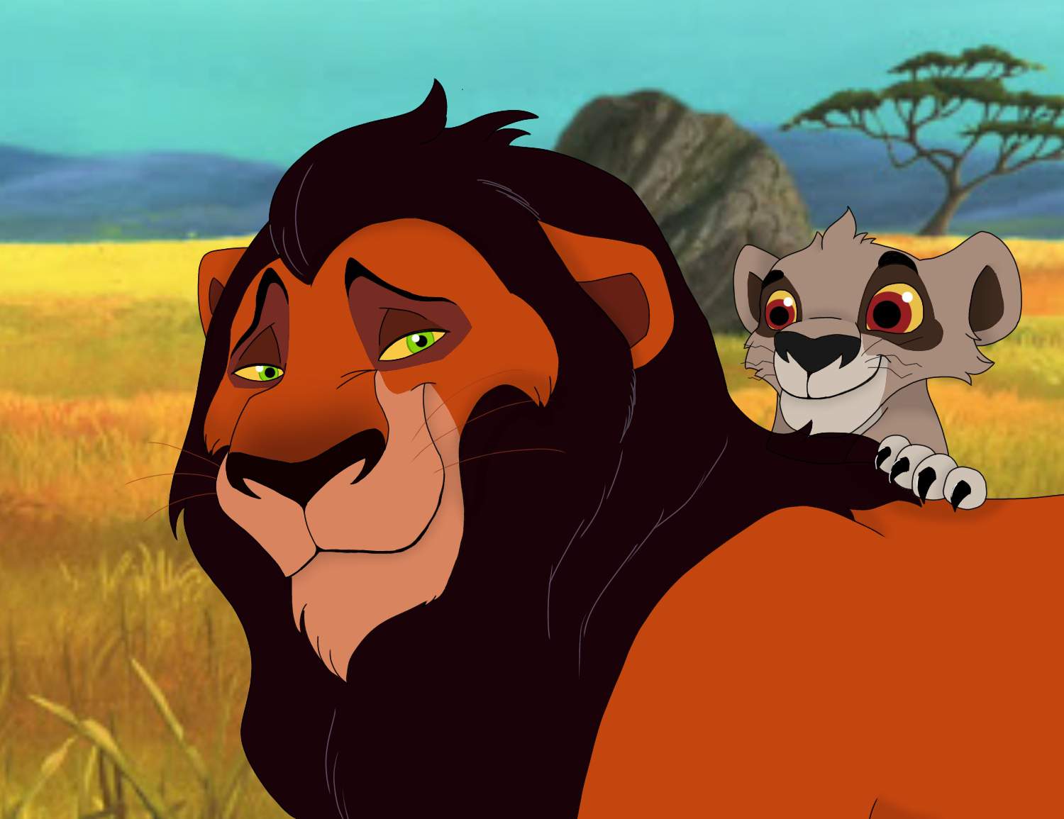 Scar and Young Nuka | • Lion King Amino • Amino