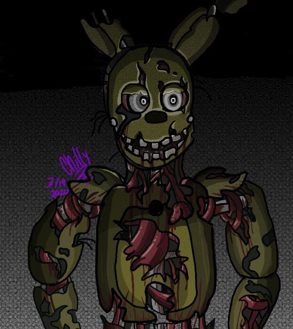 “I ALWAYS come Back” Springtrap Art | Five Nights At Freddy's Amino