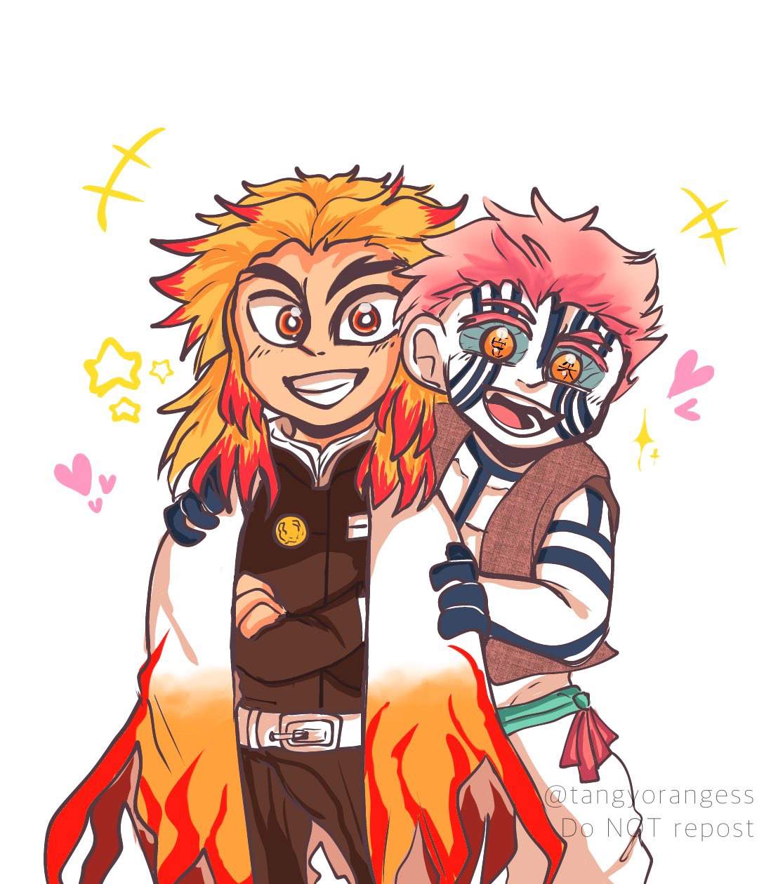 Train arc never happened, they’re besties wym | Demon Slayer: Kimetsu ...