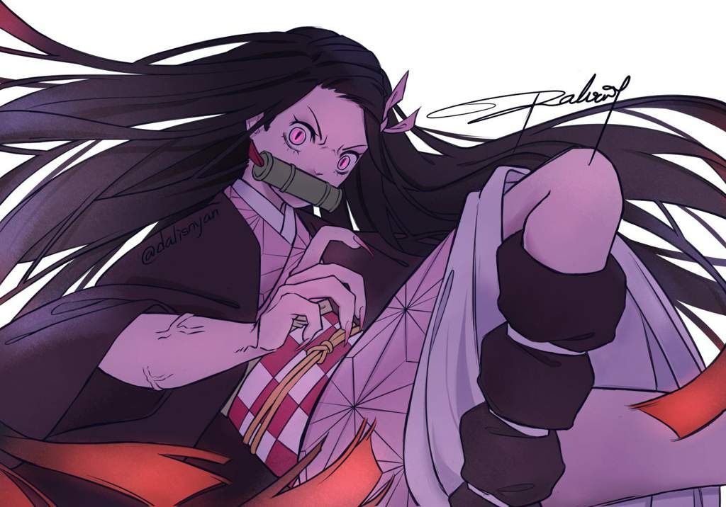 nezuko kamado painting