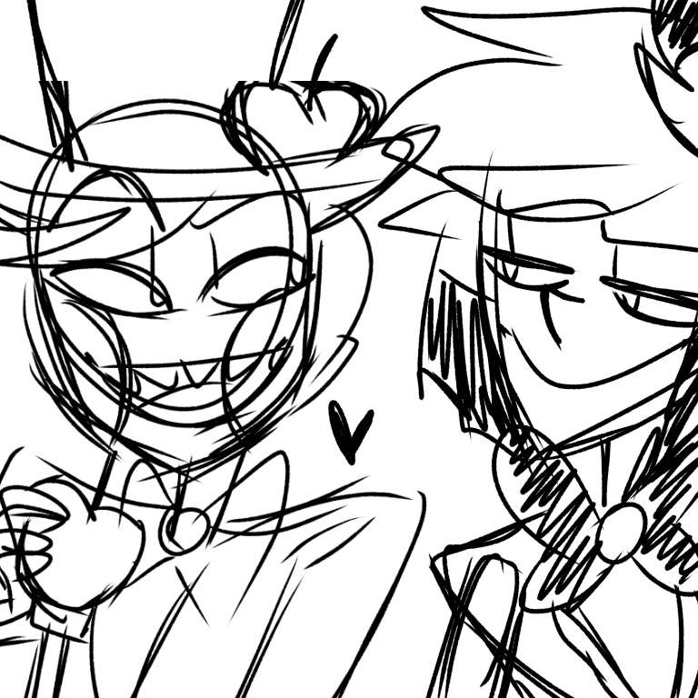 A bunch of doodles of Alastor Ships | Hazbin Hotel (official) Amino