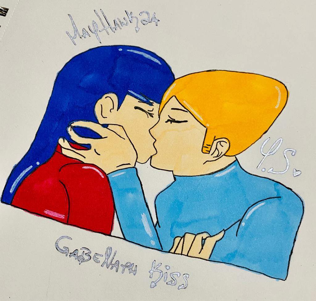 Gabenath Kiss Drawing Miraculous Amino