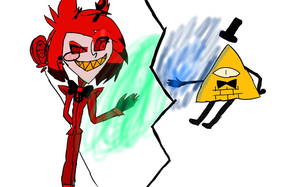 Bill Cipher Meets Alastor Hazbin Hotel Felixhowdesign