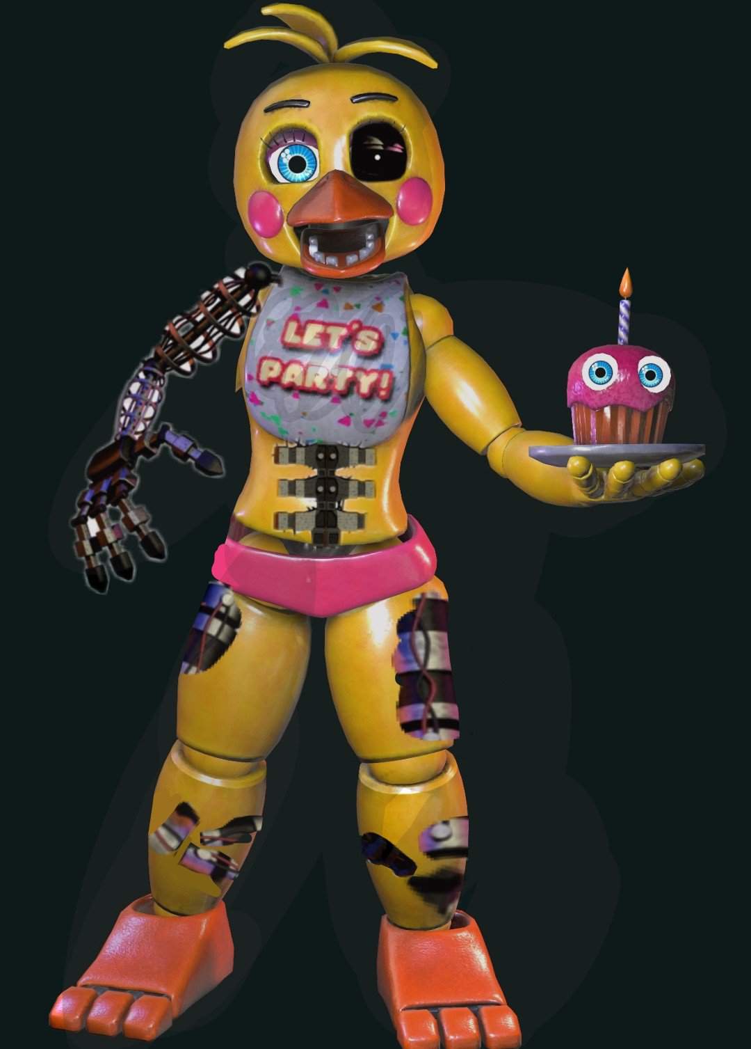 Edit - Withered toy chica e Toy cupcake normal | Five Nights at Freddys ...