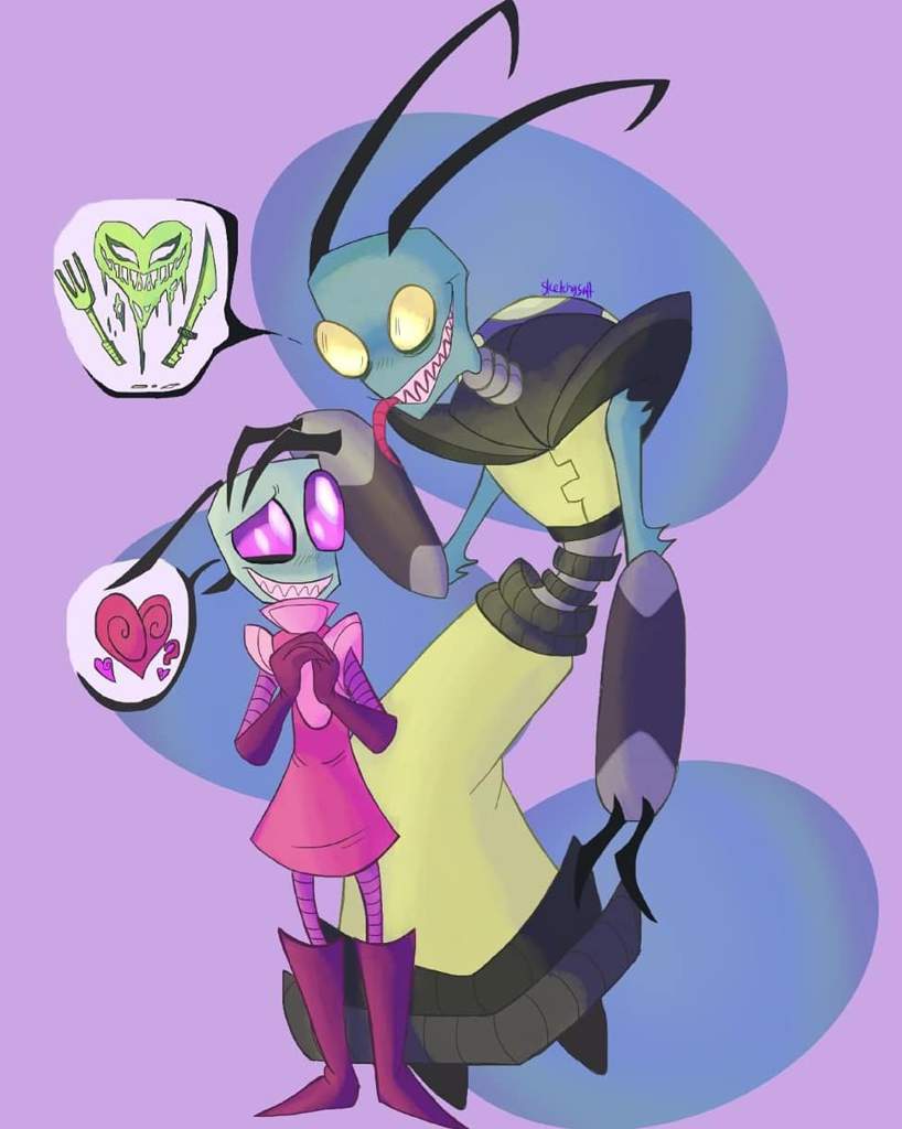 Tallests Miyuki and Spork Invader Zim Amino