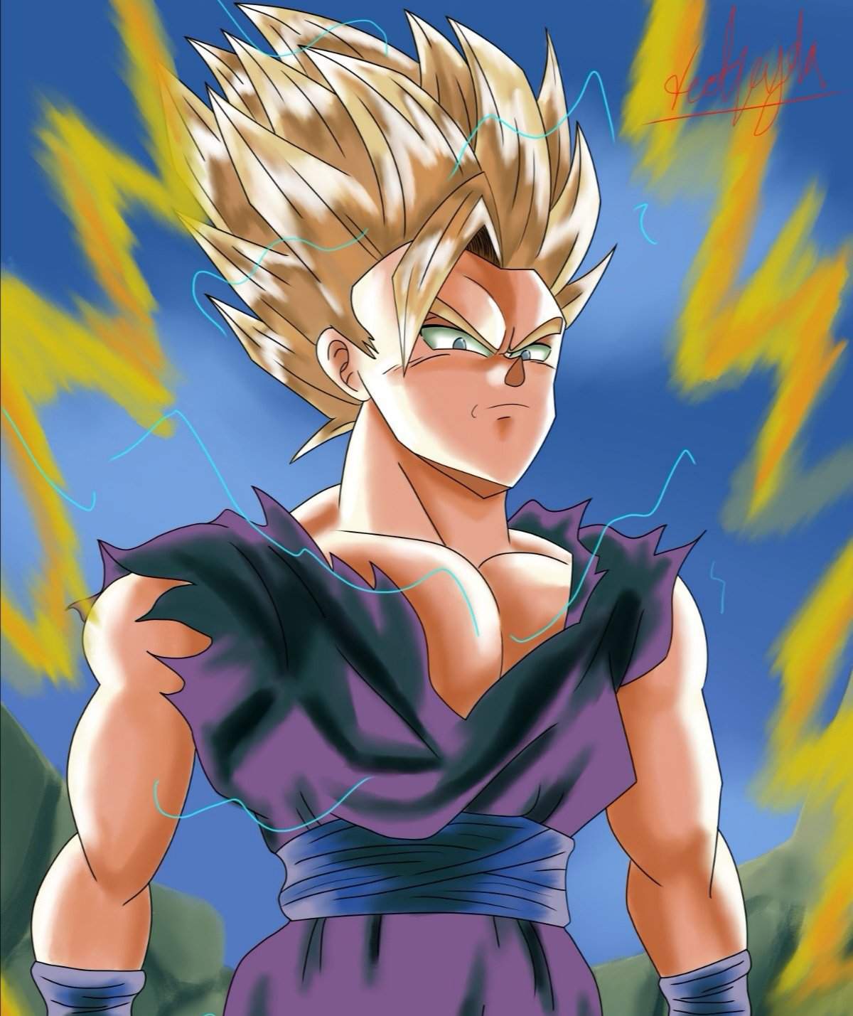 SSJ 2 Gohan art | DragonBallZ Amino