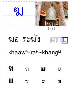 ฆ | Wiki | Cours De Thaï Amino