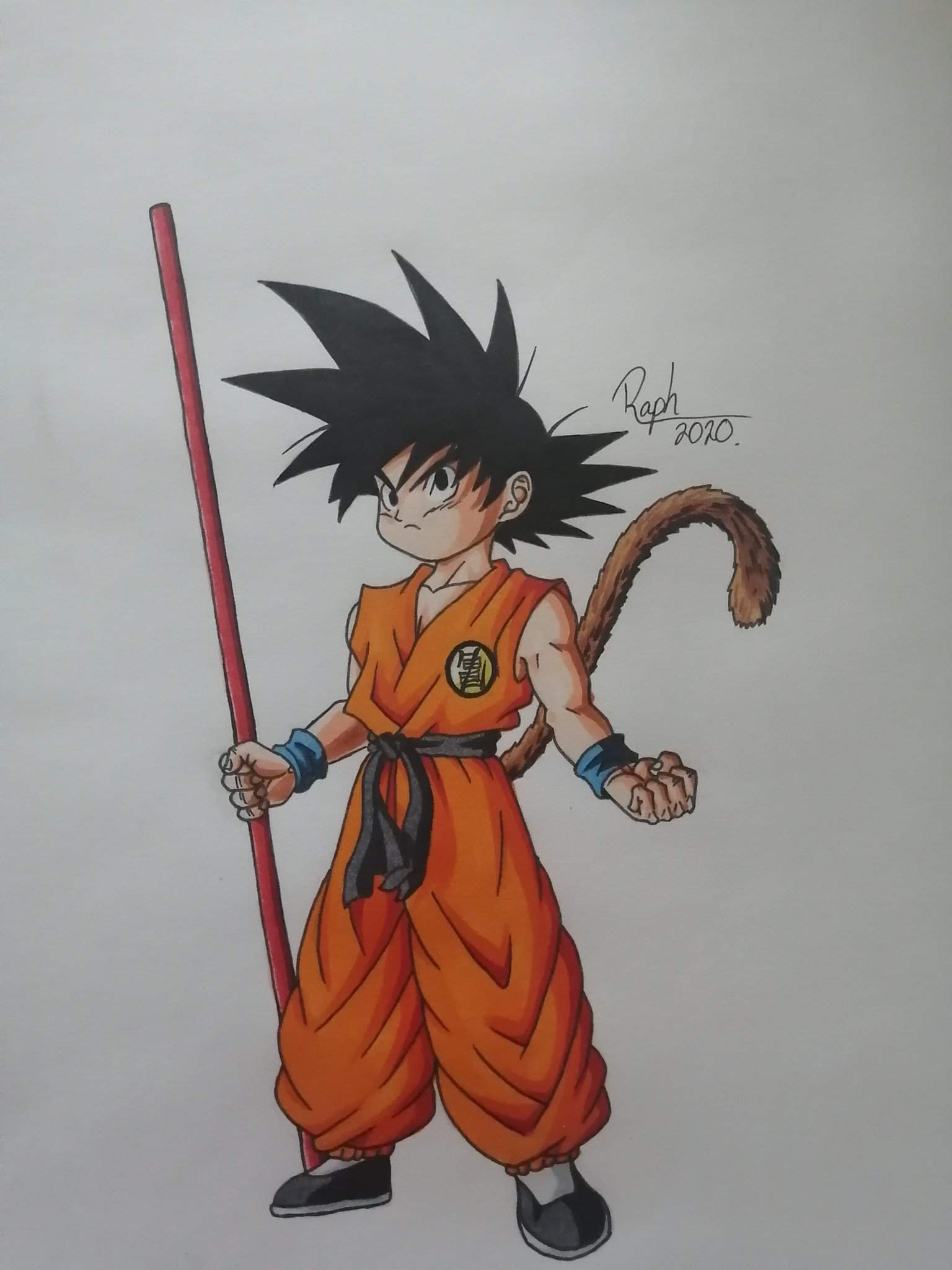 Drawing Kid Goku! | DragonBallZ Amino