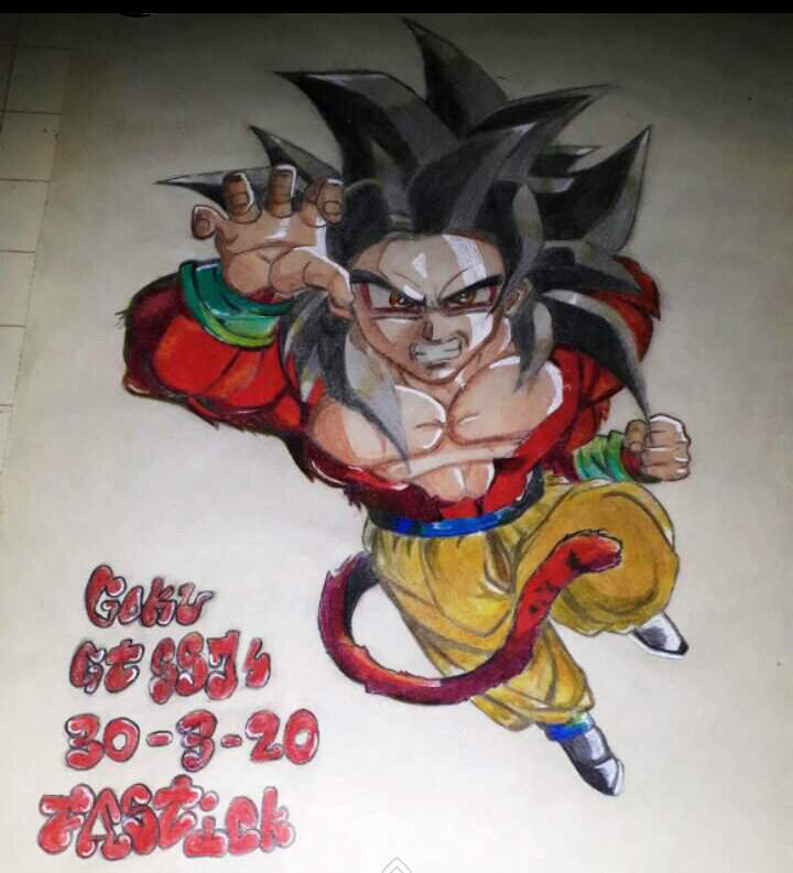 Dibujo de Goku ssj4 de Dragon Ball Gt! | DibujArte Amino