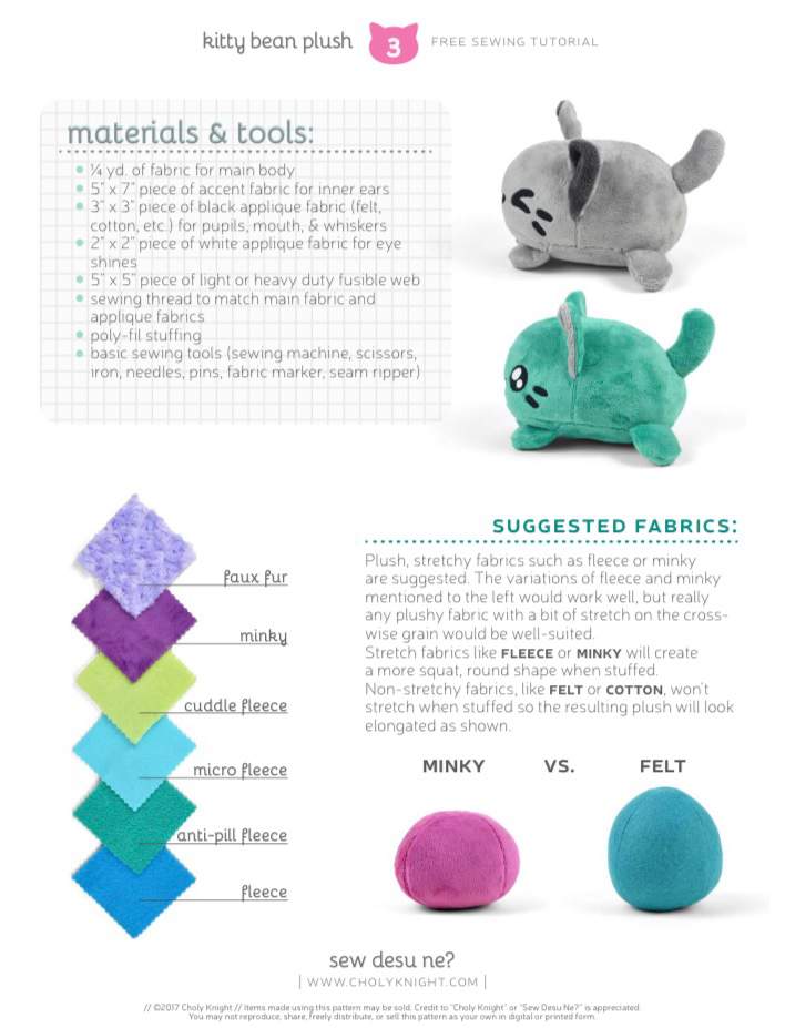 free plushie patterns