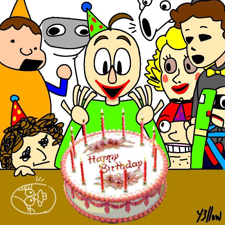 🎉 Happy Birthday Baldi! 🎉 | Baldi's Basics [PT-BR] Amino