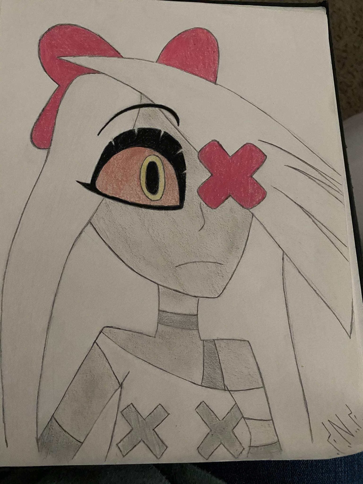 My first time drawing Vaggie. | Hazbin Hotel (official) Amino