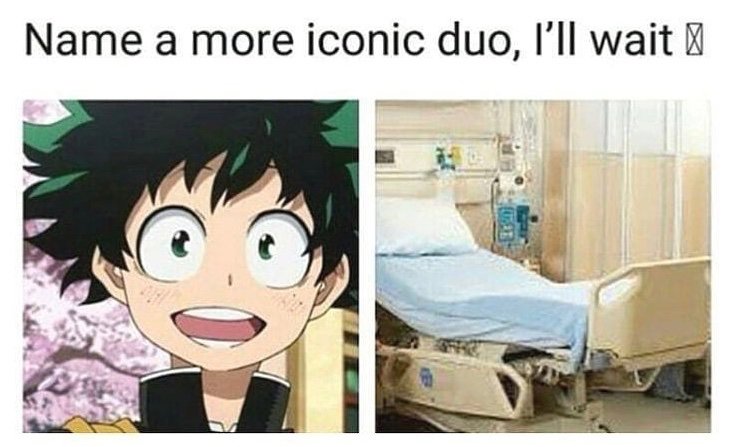 "Tú eres la cama de hospital para mi Deku". frases otaku para ligar