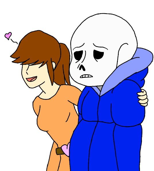 Sans and a fangirl | Undertale Amino