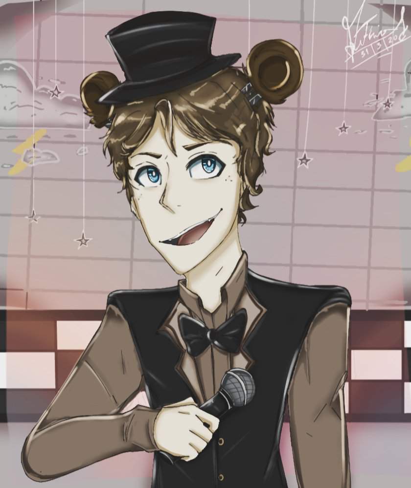 Fanart: Freddy humano | Five Nights at Freddys PT/BR Amino