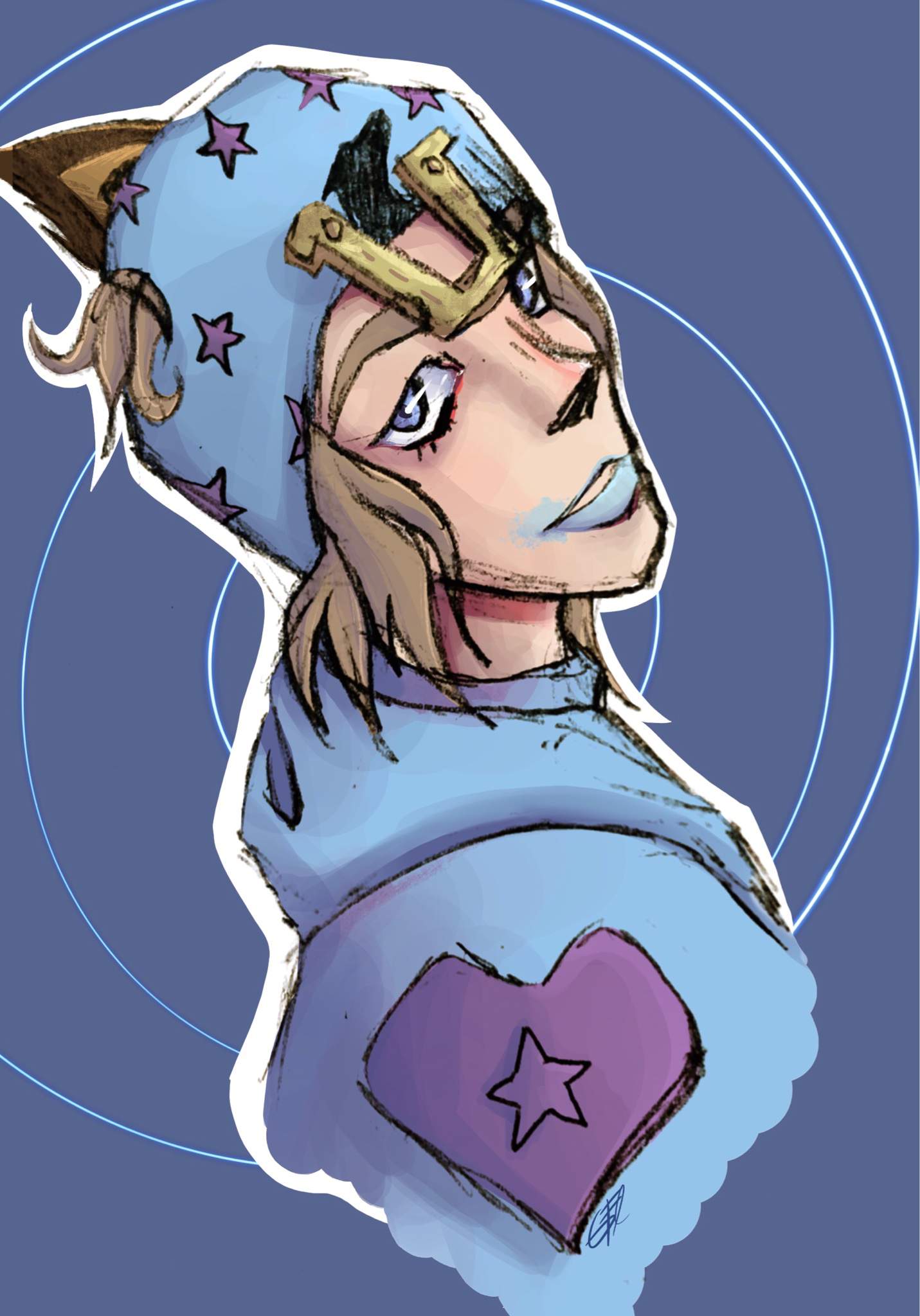 Johnny Joestar (Colored sketch) | JoJo's Bizarre Community Amino