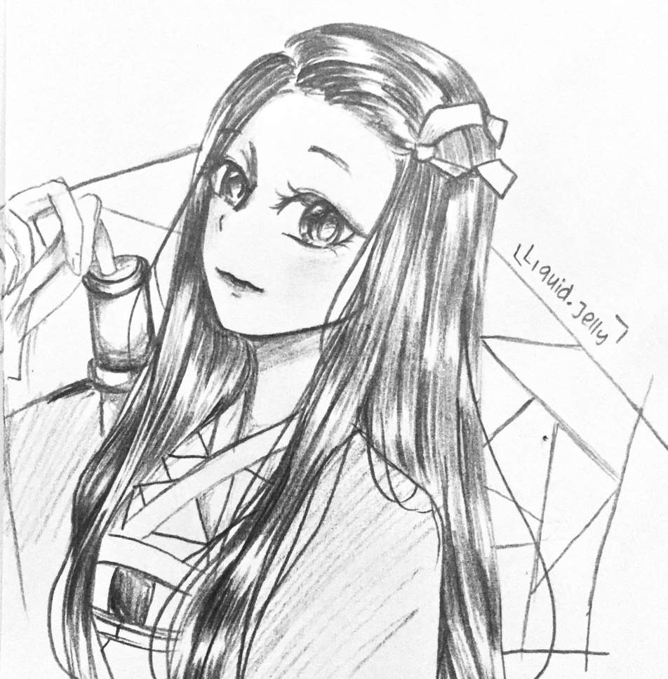 Nezuko sketching | Demon Slayer: Kimetsu No Yaiba Amino