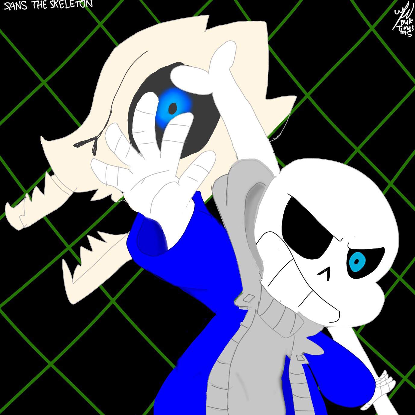 The ameature Sans badtime drawing | Undertale Amino