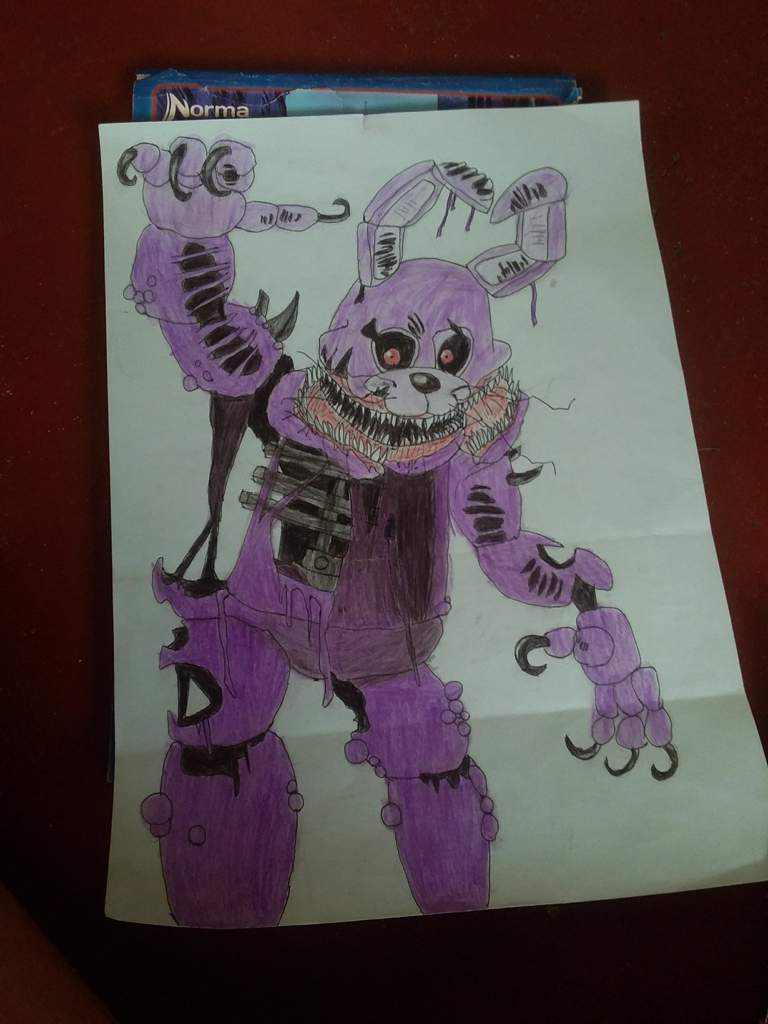 Mi Dibujo De Twisted Bonnie D Fnaf Amino Español Amino