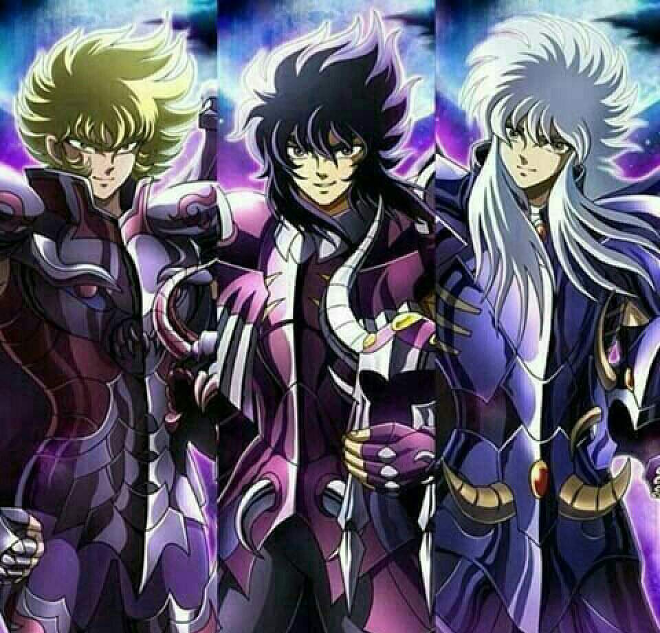 Os três juízes do inferno minos radamanthys e aico | Wiki | Saint Seiya ...