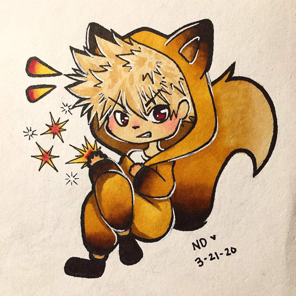 Fox Onesie Bakugou | 💥Bakugou Katsuki💥 Amino