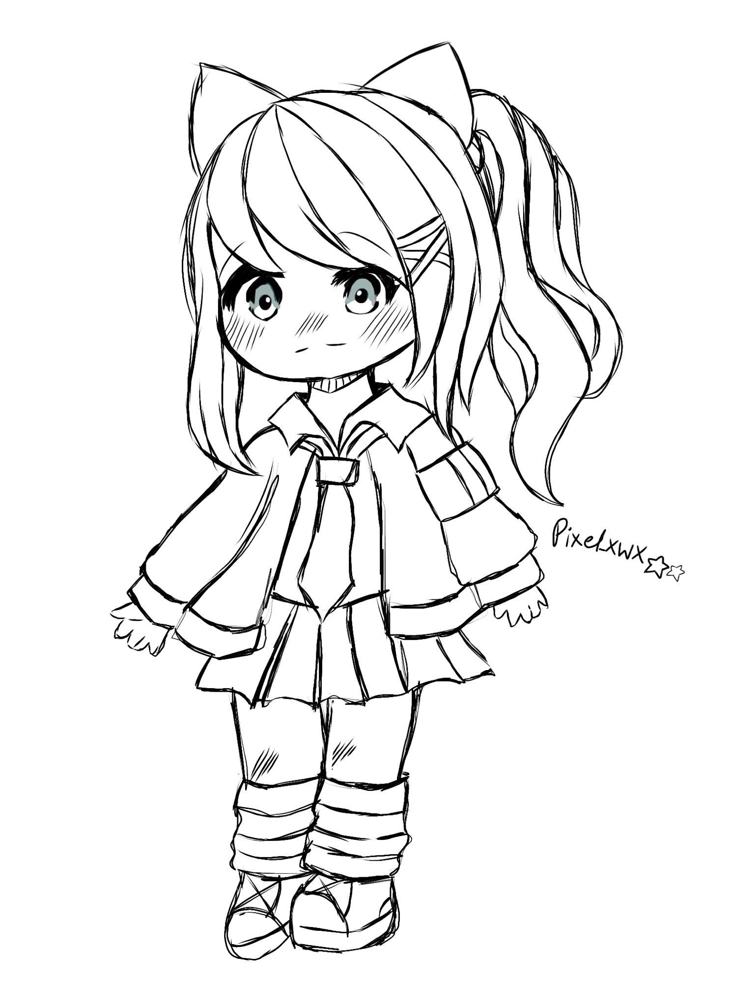 *poof* Gacha sketch ♪( ´ `) | Gacha Editors City! Amino