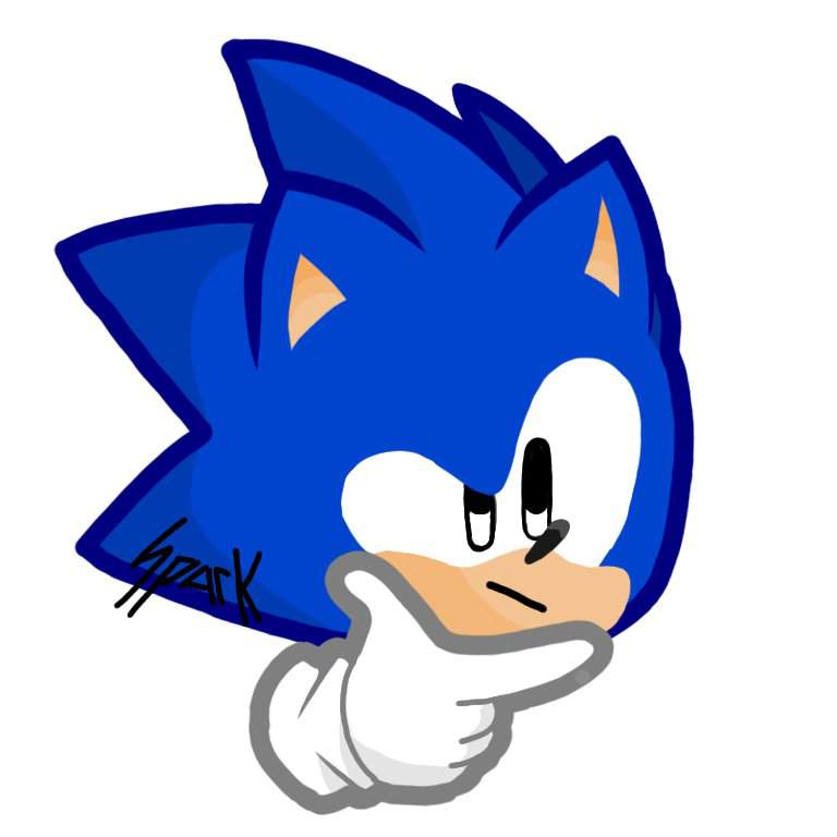 Thinking Sonic Emote 