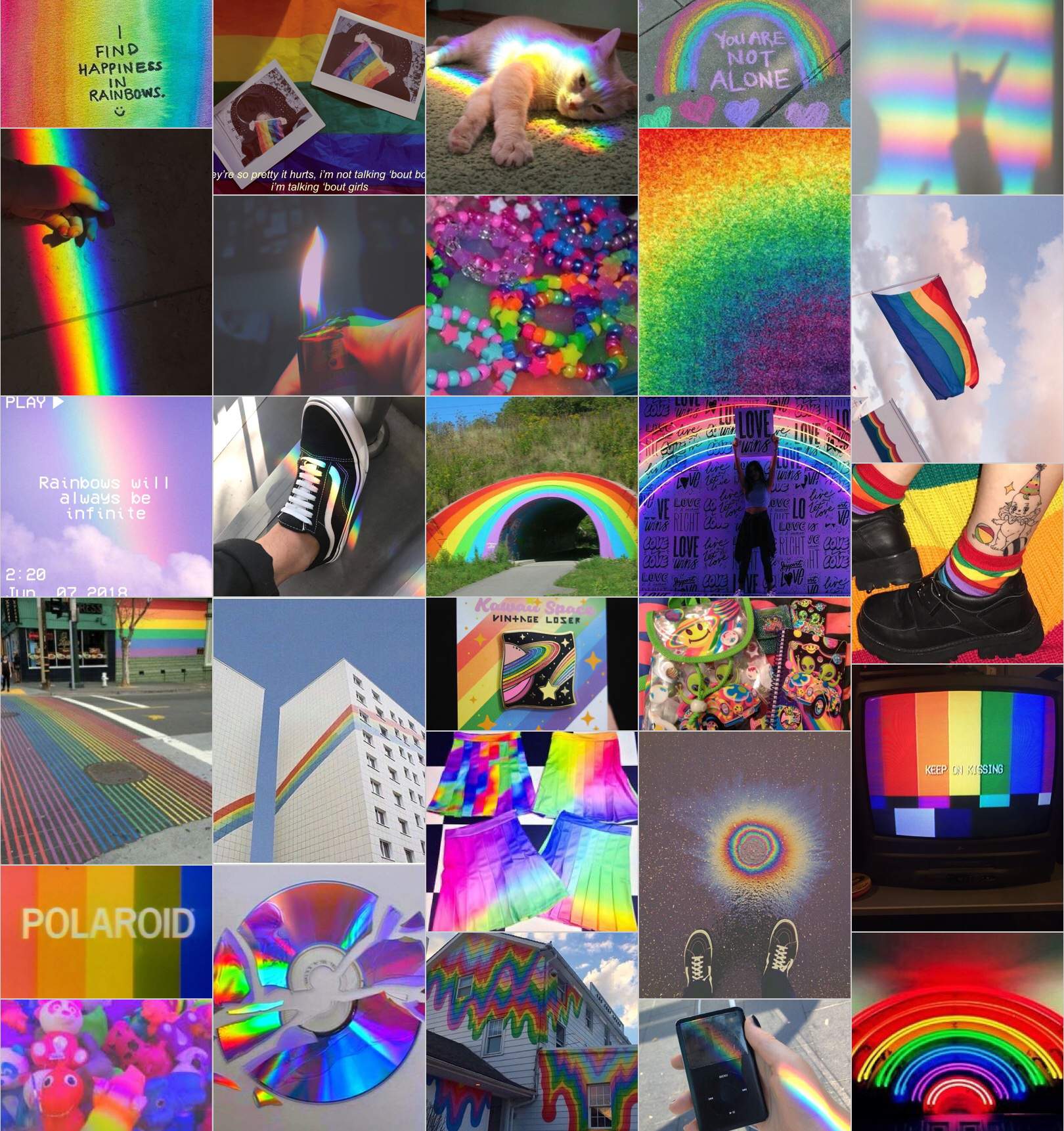 Rainbow scene/grunge aesthetic | Tumblr Amino